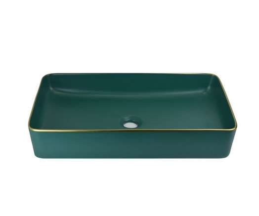 Раковина накладная умывальник 1061 зеленая - фото 110016