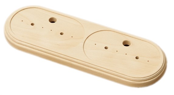 Подложка 2+2 под две двойные розетки без отделки "Арбат" АРБ-ПД01/2+2