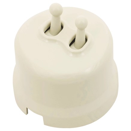 Кнопка тумблерная, звонковая, двойная, пластик, шалфей, Jantera, JRE.PT52.PG04 - фото 110451