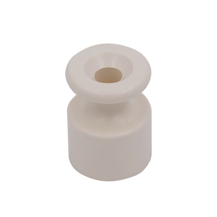 Изолятор, D18 H24, пластик, 10 шт, ваниль, Jantera, JNO.5ON.PG03.010