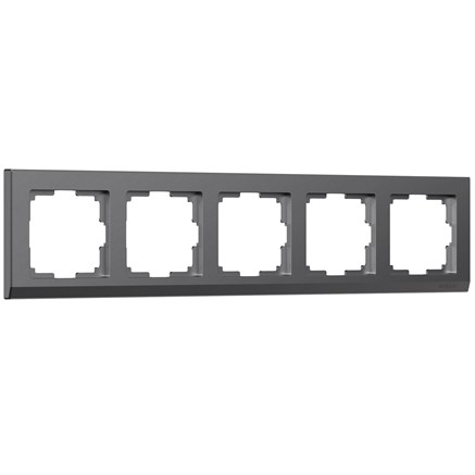 Рамка на 5 постов Stark (графит матовый), Werkel, W0051864 - фото 110834