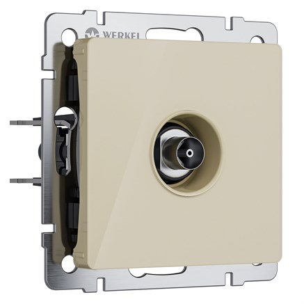 ТВ-розетка оконечная (айвори акрил) W1183043 - фото 111140