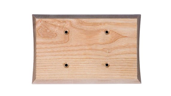 Накладка двухместная на бревно, без тонировки, Мезонин прямой угол, GE72713-00 - фото 111311