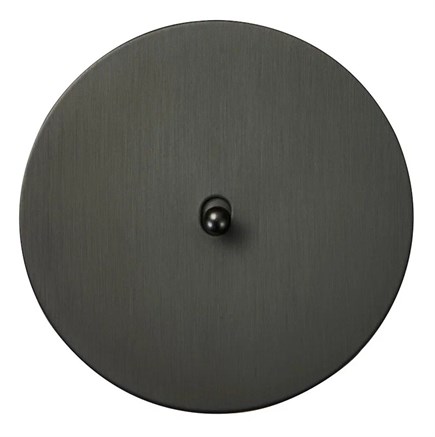 Выключатель 1-тумблерный проходной, антрацит, Salvador, EU020102A01