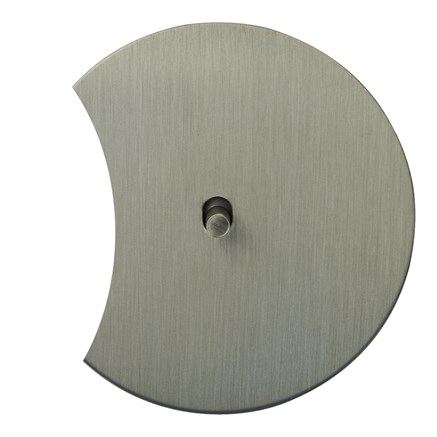 1 клавишный выключатель проходной, никель, Salvador, EU010201B01 - фото 111555