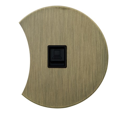 Компьютерная розетка RJ45, бронза, Salvador, EU030206 - фото 111586