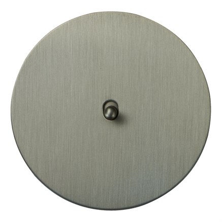 Выключатель 1-тумблерный перекрестный, никель, Salvador, EU010101A03 - фото 111614