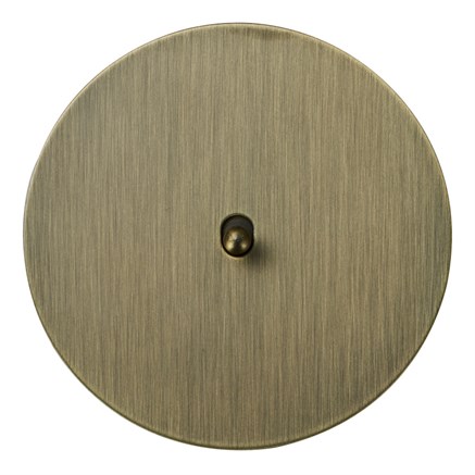 Выключатель 1-тумблерный проходной, бронза, Salvador, EU030103A01 - фото 111628