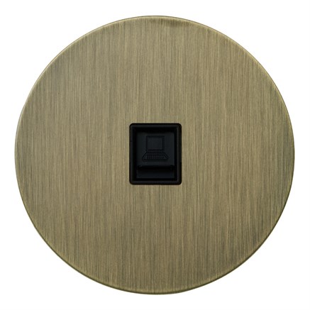 Компьютерная розетка RJ45, бронза, Salvador, EU030106 - фото 111660