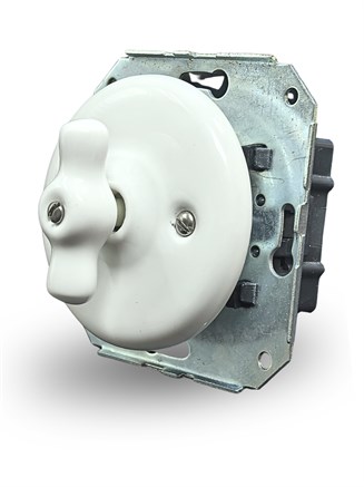 Выключатель 2кл.керамический встраиваемый белый, Edisel Presto, 3618399402