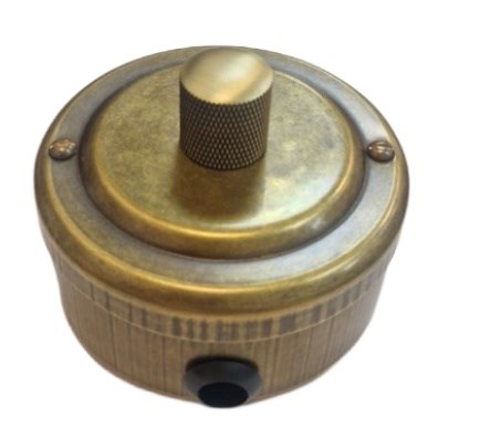 Диммер ретро поворотный "Бронза" VINTAGE-BRASS 30101-1Д