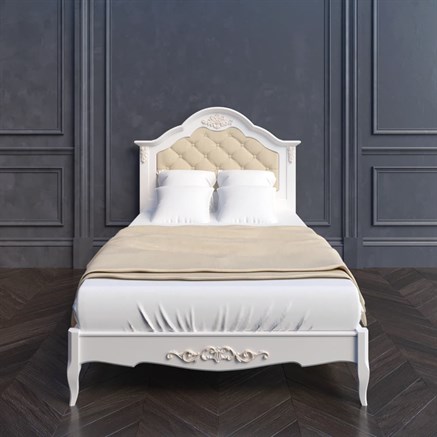 Кровать с мягким изголовьем 120*200 В212G, Алетан - фото 117248