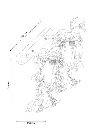 Бра Lucia Tucci Fiori di rose W110.2 - фото 37205