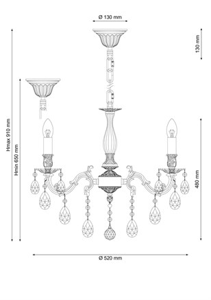 Подвесная люстра Lucia Tucci FIRENZE 141.5 antique - фото 38414