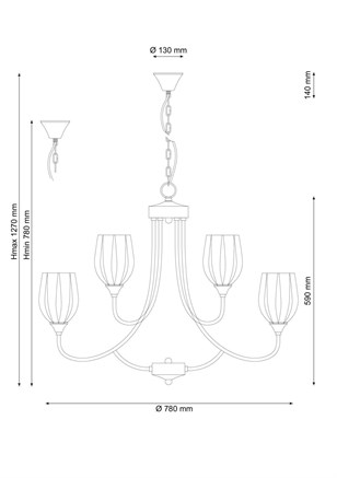 Подвесная люстра Lucia Tucci MADRID 116.6.3 - фото 38534