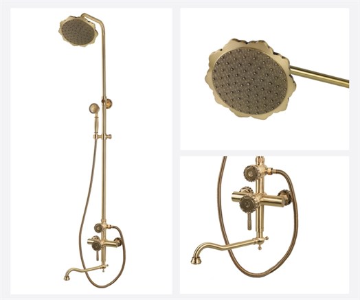 Душевая стойка WINDSOR&ROYAL 10120DF/1 бронза - фото 88937