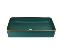Раковина накладная умывальник 1061 зеленая