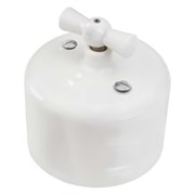 Выключатель поворотный, одинарный, керамика, белый, Jantera, JRO.0R01.CG00