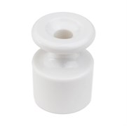 Изолятор, D18 H24, пластик, 100шт, белый, Jantera, JNO.5ON.PG00
