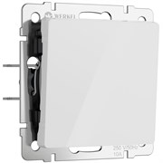 Выключатель одноклавишный (белый акрил) W1110041