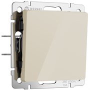 Выключатель одноклавишный (айвори акрил) W1110043