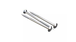 Саморез 4*70 для двойного изолятора, цвет - хром, серия «МезонинЪ» GE30022‑31