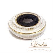 Рамка на бревно 1-местная, Белый/золото Lindas 25566