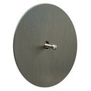 Выключатель 1-тумблерный перекрестный, никель, Salvador, EU010101A03