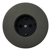 Розетка силовая 200В, антрацит, Salvador, EU020111