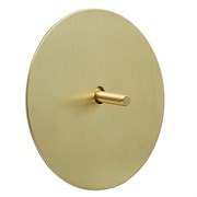 Выключатель 1-тумблерный, перекрестный, золото, Salvador, EU040104B03