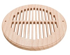 Решетка для вентиляции под трубу 150 мм D200 мм., цвет- бук, без тонировки