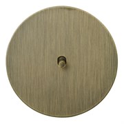 Выключатель 1-тумблерный, перекрестный, бронза, Salvador, EU030103B03