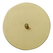 Выключатель 1-тумблерный, перекрестный, золото, Salvador, EU040104B03