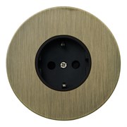 Розетка силовая 220В, бронза, Salvador, EU030111