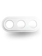 Рамка 3-местная керамическая белая для скрытой установки, Edisel Presto, 3596801564