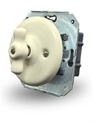 Выключатель 2кл.керамический встраиваемый слоновая кость, Edisel Presto, 3618401009