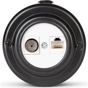 Розетка информационная RJ45+TV (CAT.5E), Антрацит, белая вставка, VINTAGE-BRASS 40401-9