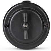 Переключатель (проходной) ретро поворотный 1 кл. Черный "Антрацит" VINTAGE-BRASS 30101-9