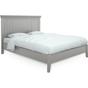 Кровать с жесткой спинкой 160x200 Тесоро серая T206G, Алетан