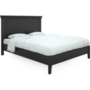 Кровать с жесткой спинкой 160x200 Тесоро черная T206BL, Алетан