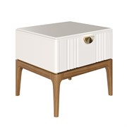 Тумба прикроватная 1 ящик BR301W White, Алетан