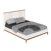 Кровать с мягкой спинкой BR202W White, Алетан