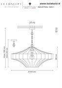 Подвесная люстра Lucia Tucci INDUSTRIAL 1825.1