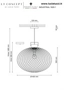 Подвесная люстра Lucia Tucci INDUSTRIAL 1829.1
