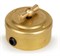 Переключатель ретро поворотный 1 кл. "Gold" VINTAGE-BRASS 30101-6