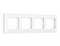 AF110124 Рамка ALFA Line (Белый матовый) 4-ая, AMBRELLA VOLT, AF110124 - фото 106448