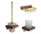 Набор аксессуаров для ванной FOREST 107006G золото дерево - фото 110152