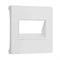 Накладка для двойной розетки Еthernet RJ-45 белый акрил W1191141 - фото 110953
