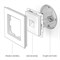 Розетка Ethernet RJ-45 (слоновая кость), Werkel, W1181003 - фото 114757