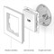 Розетка HDMI (серебряный), Werkel, WL06-60-11 - фото 116285